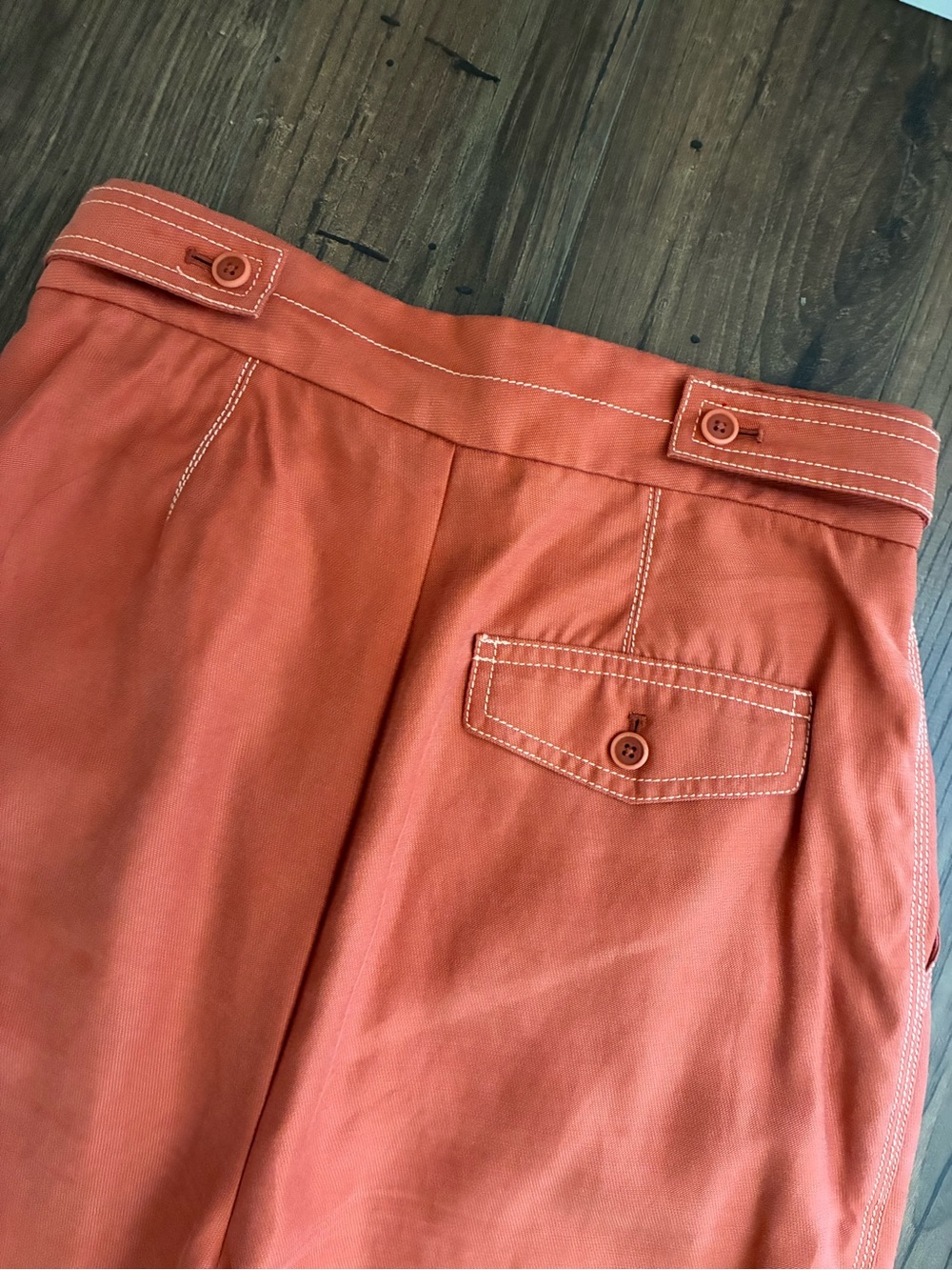 Anthropologie Conclave Trousers Wide-Leg Pants in Burnt Orange - Picture 4 of 12